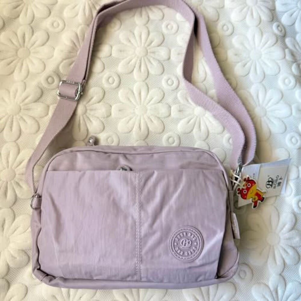 Waterproof Nylon Crossbody Bag | Multi-Zip Compartments | Lightweight